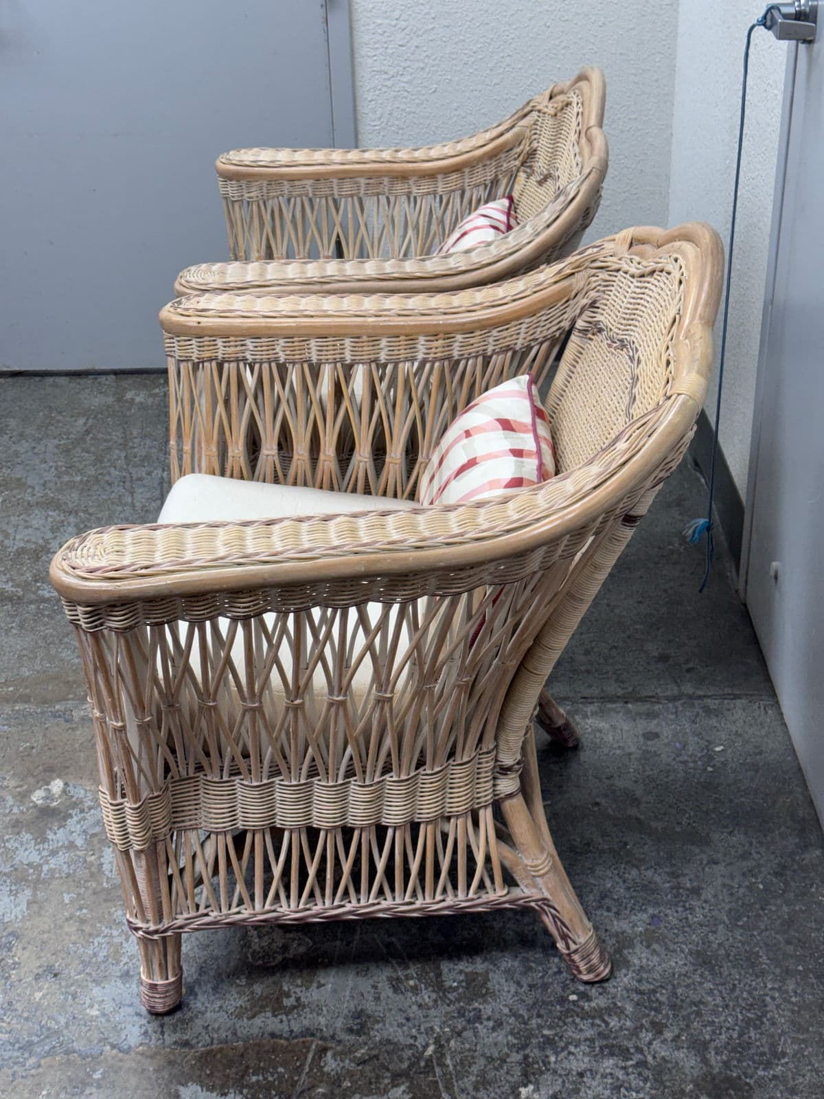Vintage Typhoon International Corporation Wicker Chairs, Pair - Thumbnail 3