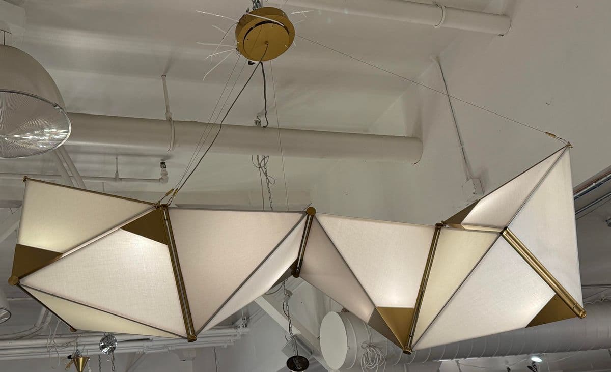 James Dieter Ketta Light Fixture Customized in Brushed Matte Gold - Thumbnail 4