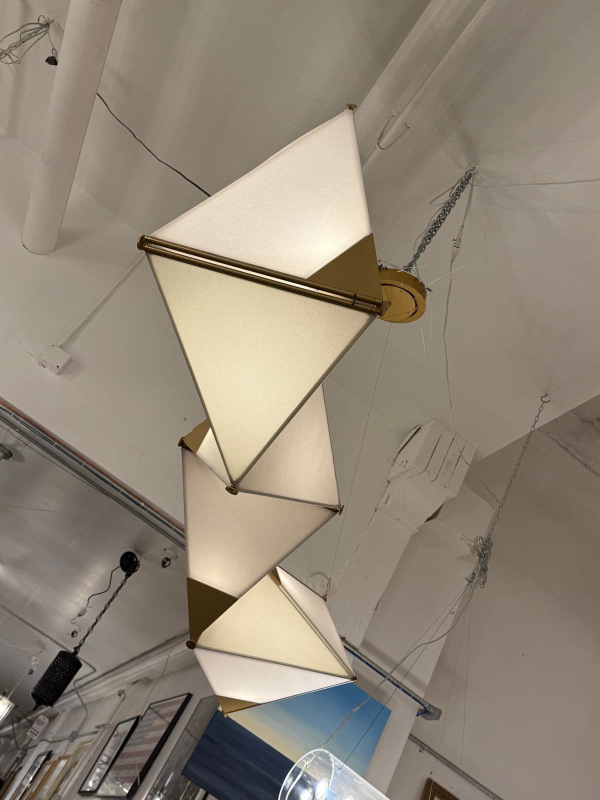James Dieter Ketta Light Fixture Customized in Brushed Matte Gold - Thumbnail 7
