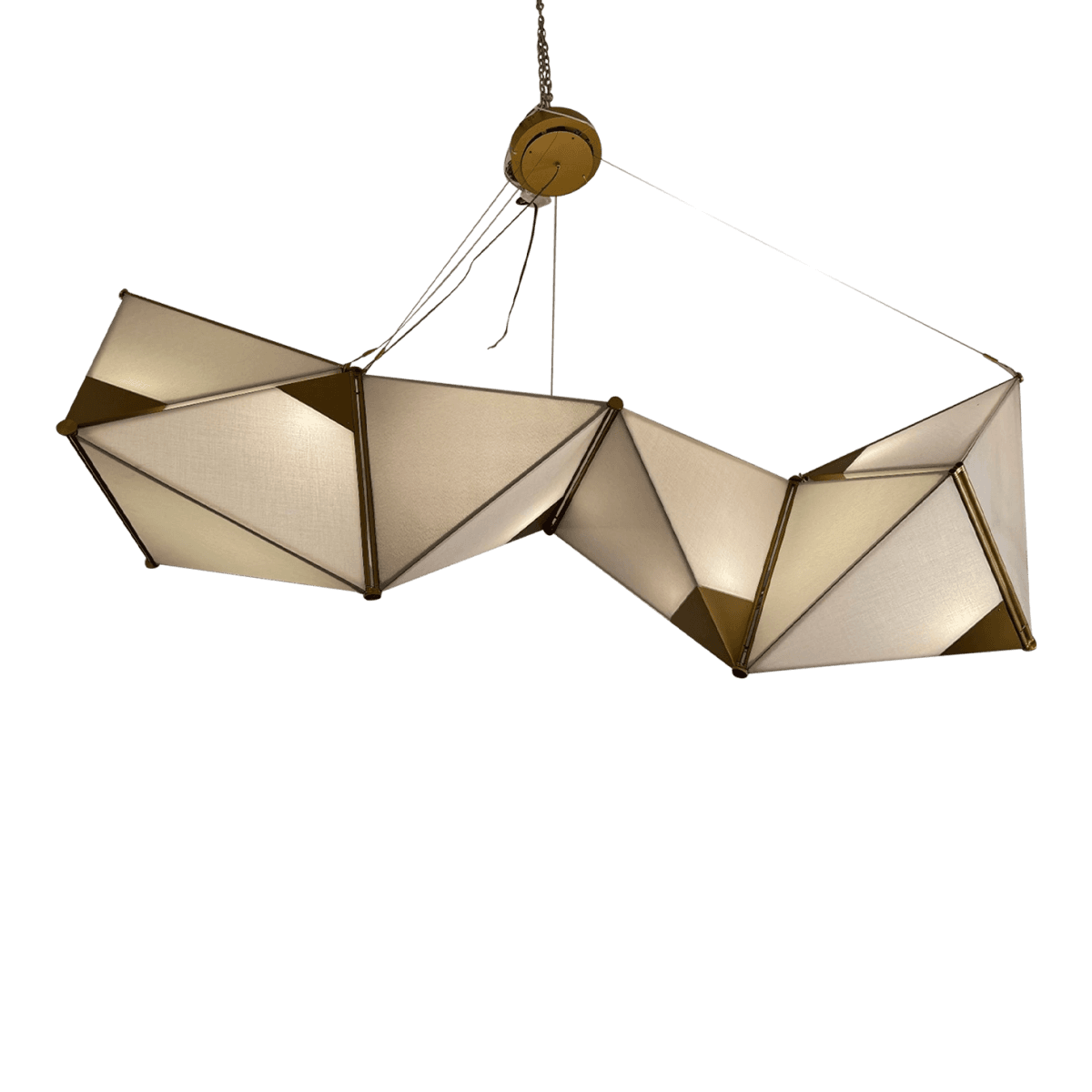 James Dieter Ketta Light Fixture Customized in Brushed Matte Gold - Thumbnail 2