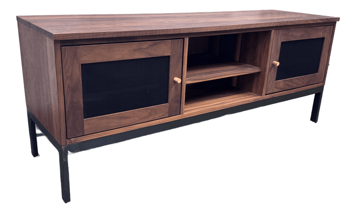 Room & Board Linear Walnut Media Cabinet - Thumbnail 2