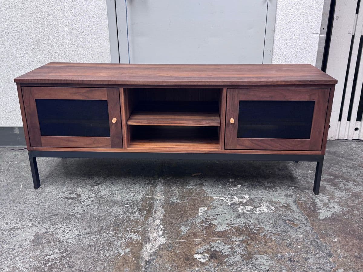Room & Board Linear Walnut Media Cabinet - Thumbnail 3