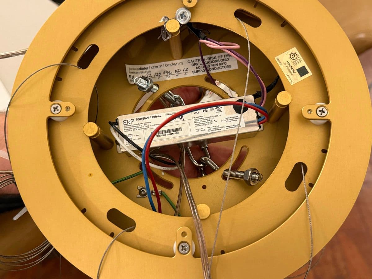 James Dieter Ketta Light Fixture Customized in Brushed Matte Gold - Thumbnail 12