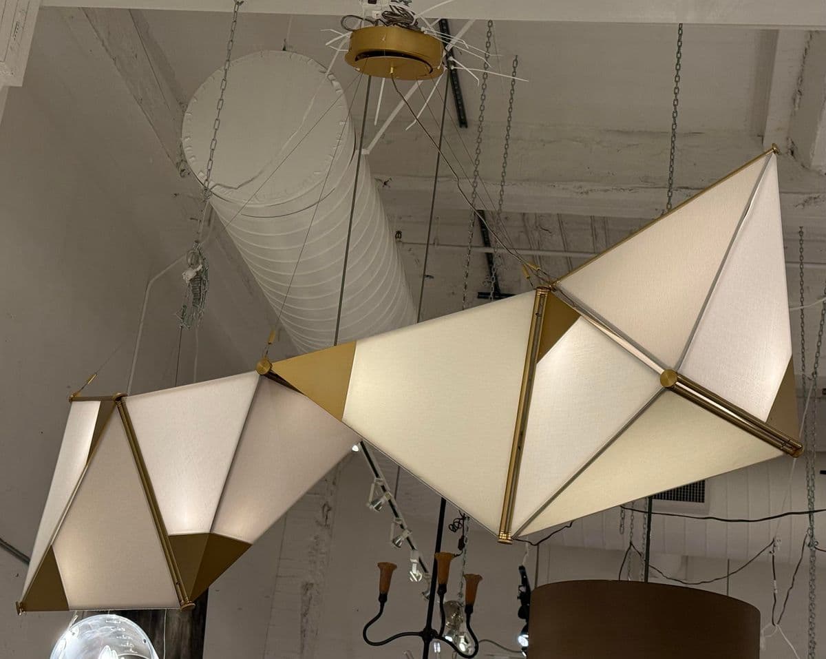 James Dieter Ketta Light Fixture Customized in Brushed Matte Gold - Thumbnail 3