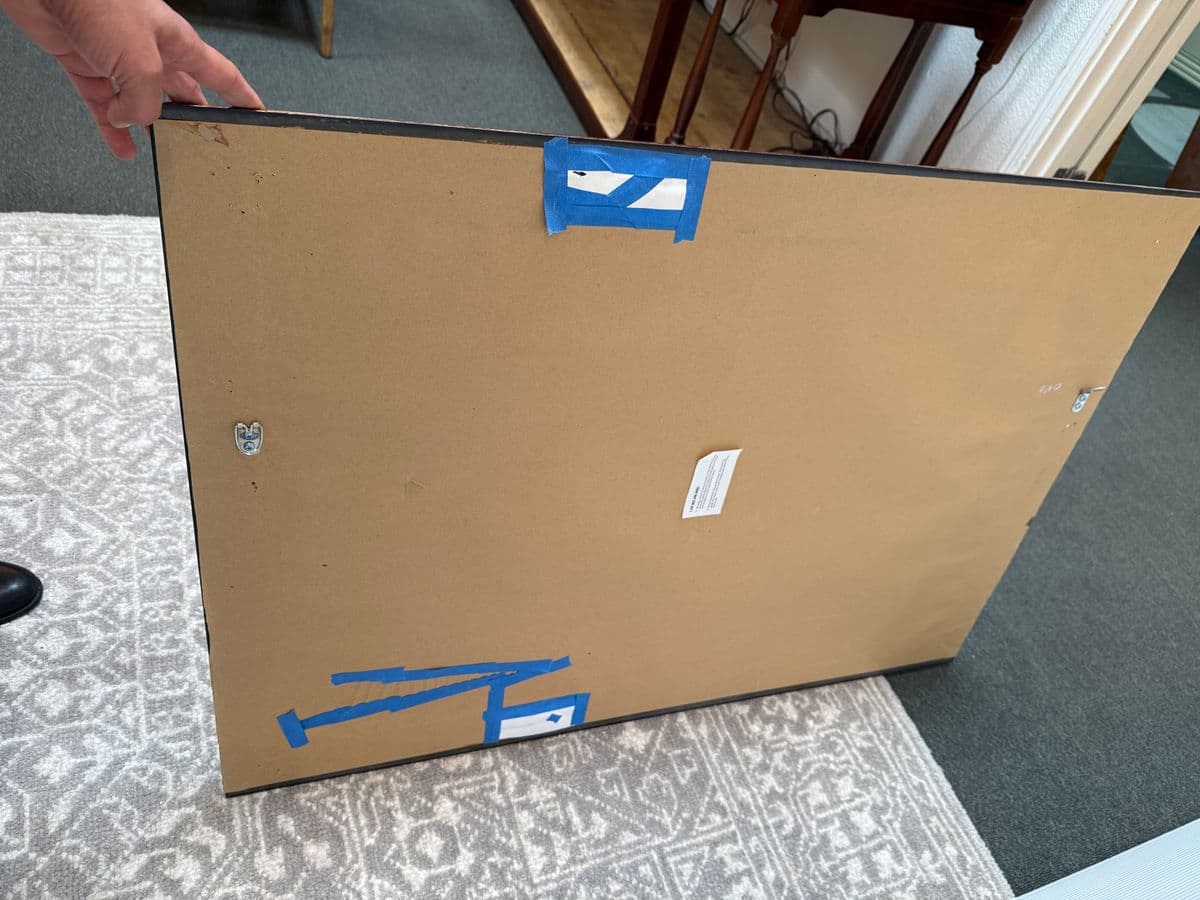 Vintage Style Faux Finish Dentil Frame Wall Mirror - Thumbnail 7