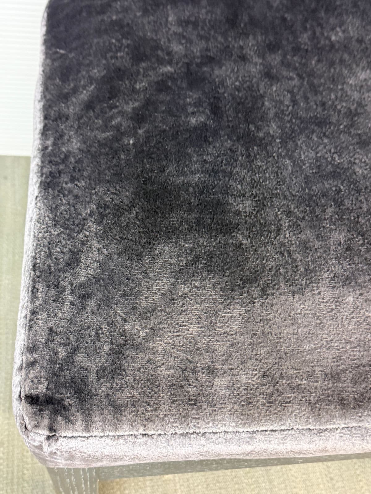 Kravet Flying Point Gray Velvet Head Chairs, Pair - Thumbnail 9