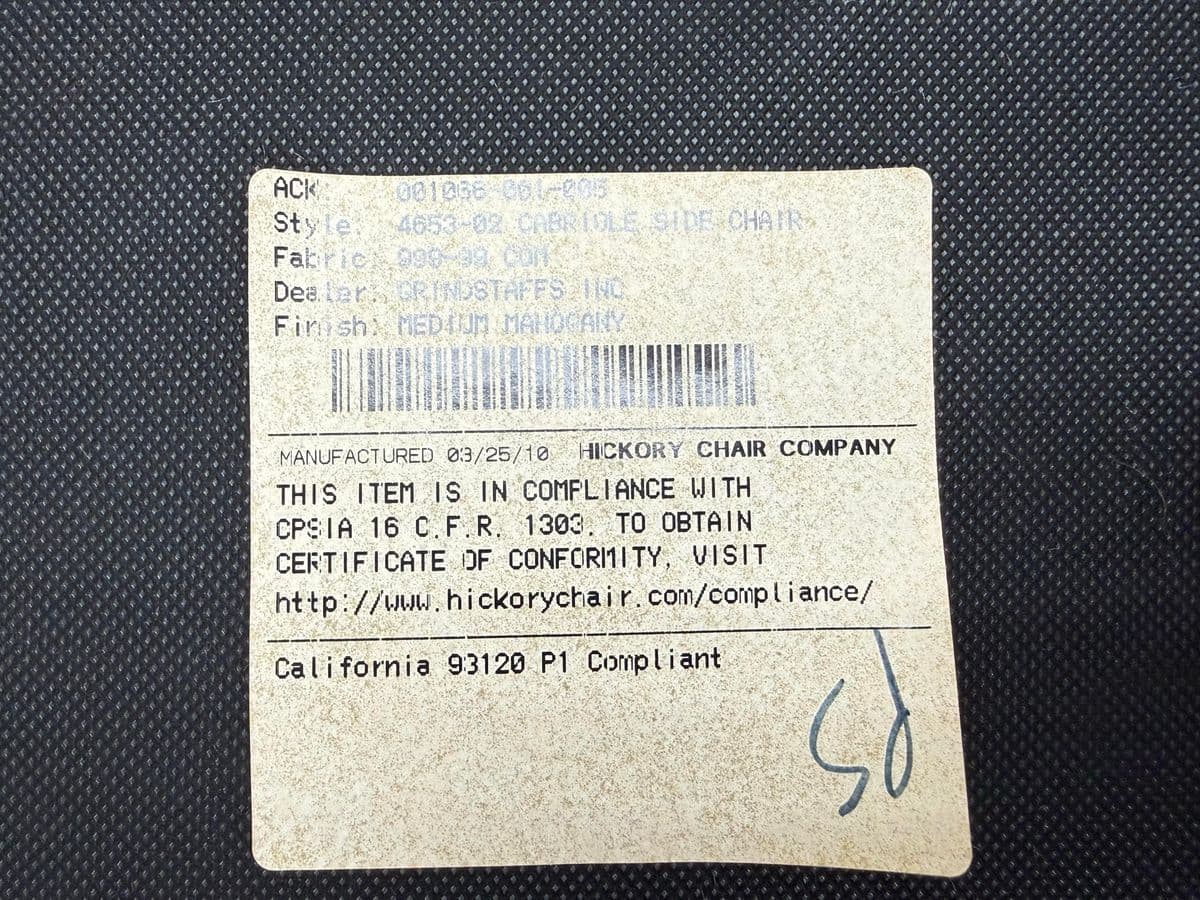 Hickory Chair Company Cabriole Side Dining Chairs in Kravet Limeade Mohair, Set of Six - Thumbnail 13