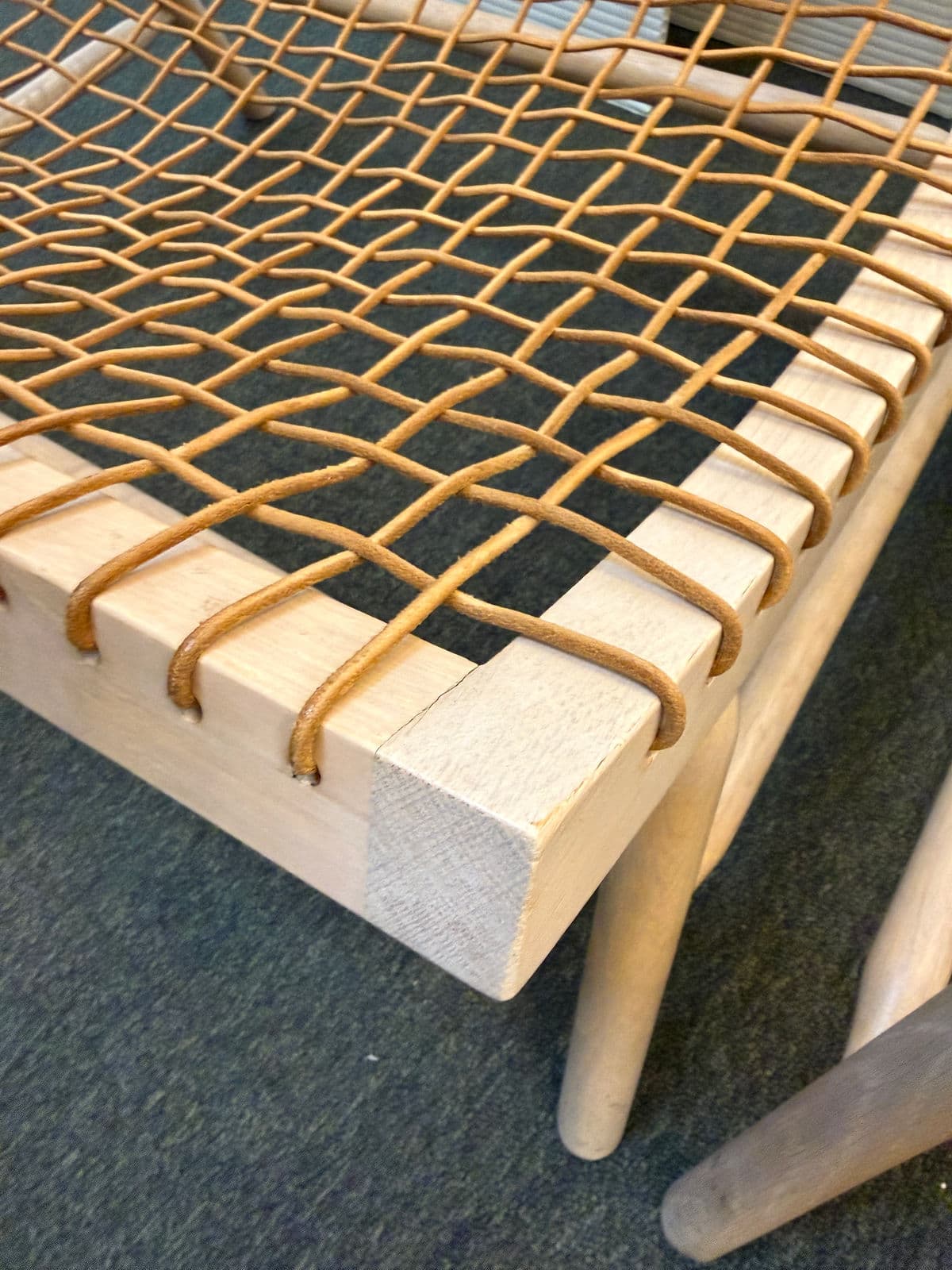 Enzo Berti for Saba Italia Sitar Wood + Rope Chairs, Pair - Thumbnail 4