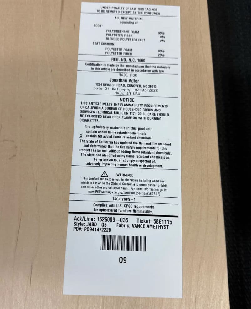 Queen Size Jonathan Adler Connery Venice Amethyst Velvet Bed Frame - Thumbnail 17