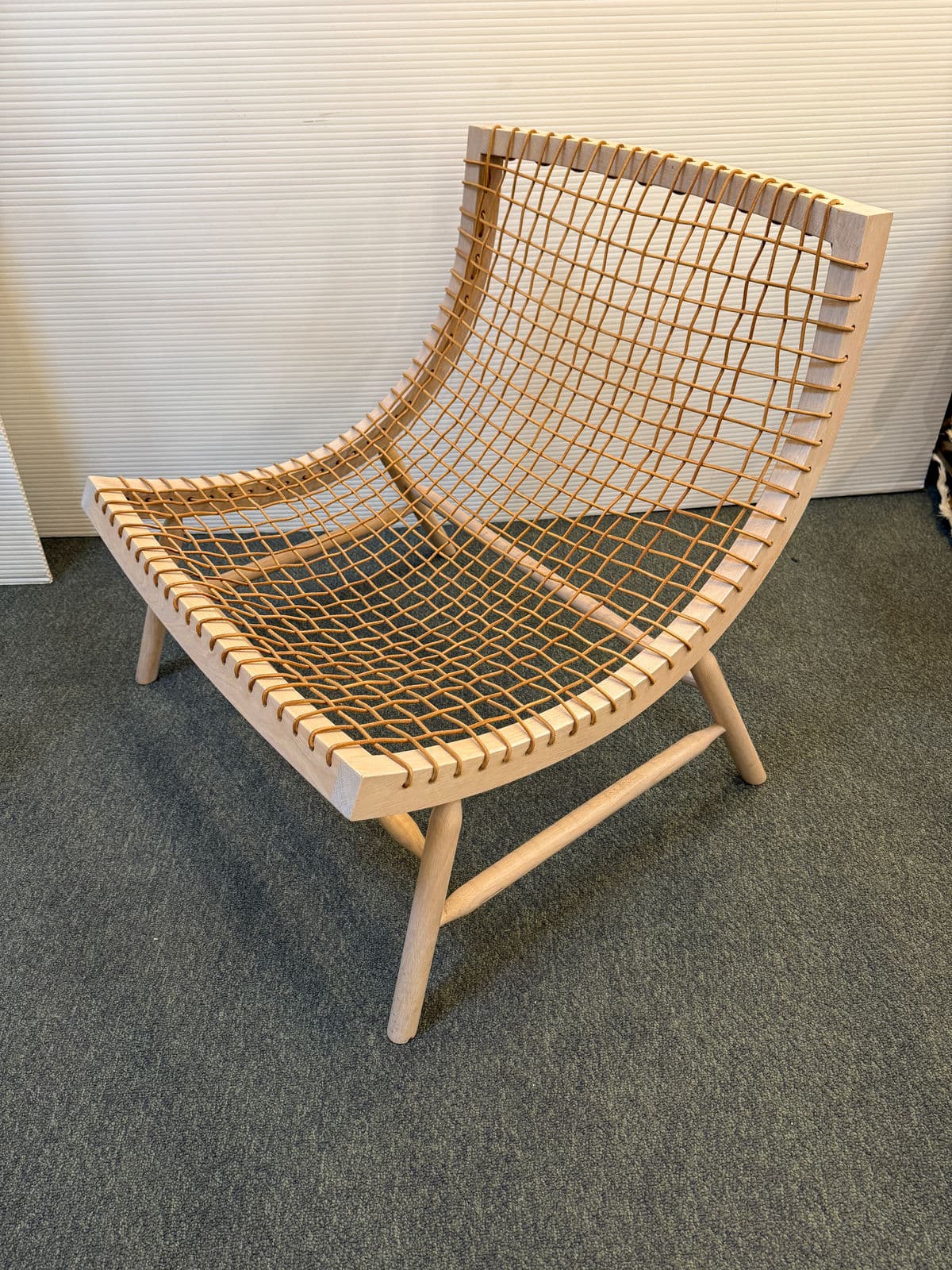 Enzo Berti for Saba Italia Sitar Wood + Rope Chairs, Pair - Thumbnail 7