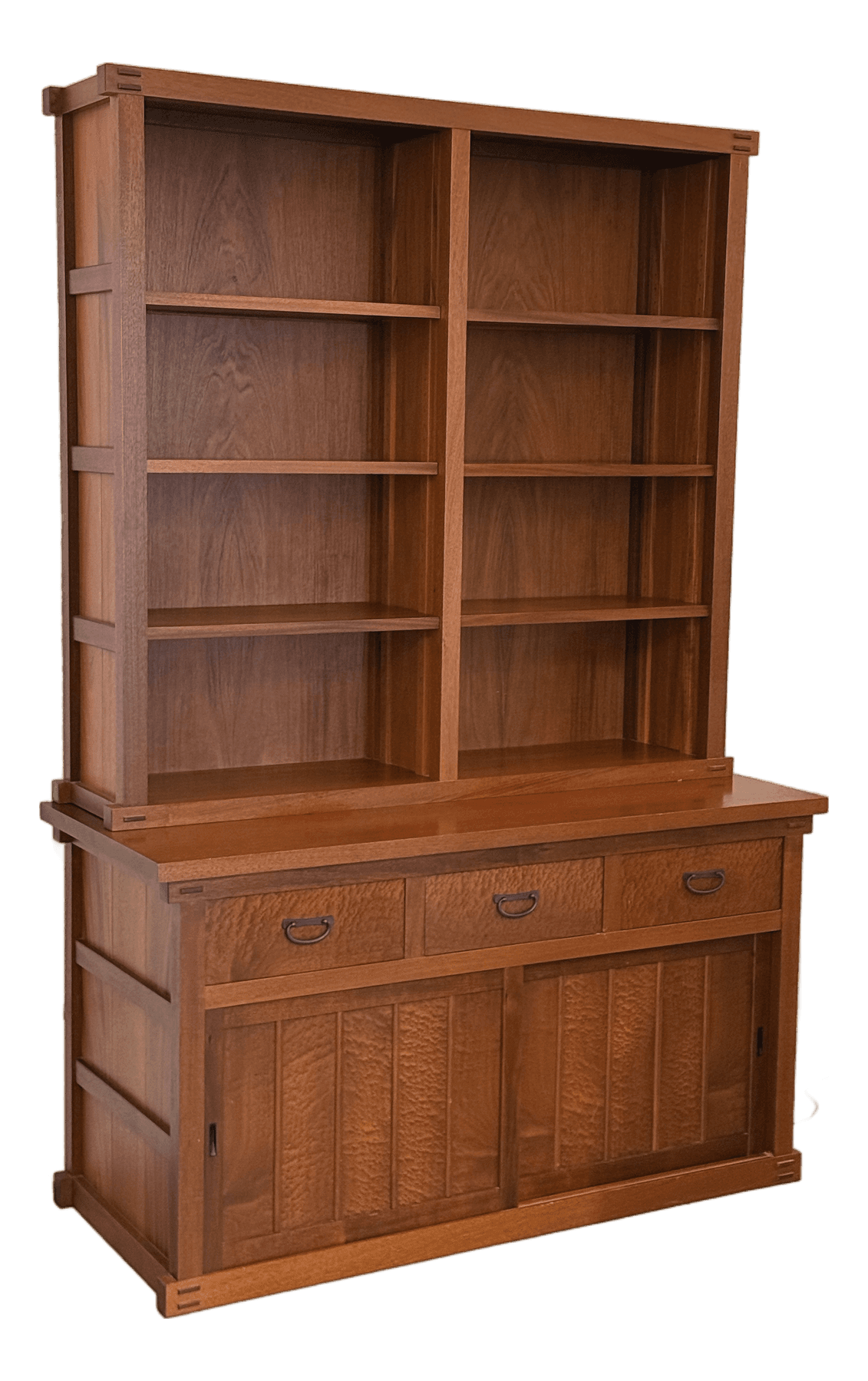 Late 20th Century Berkeley Mills Honduras Mahogany Wood China Cabinet - Thumbnail 2