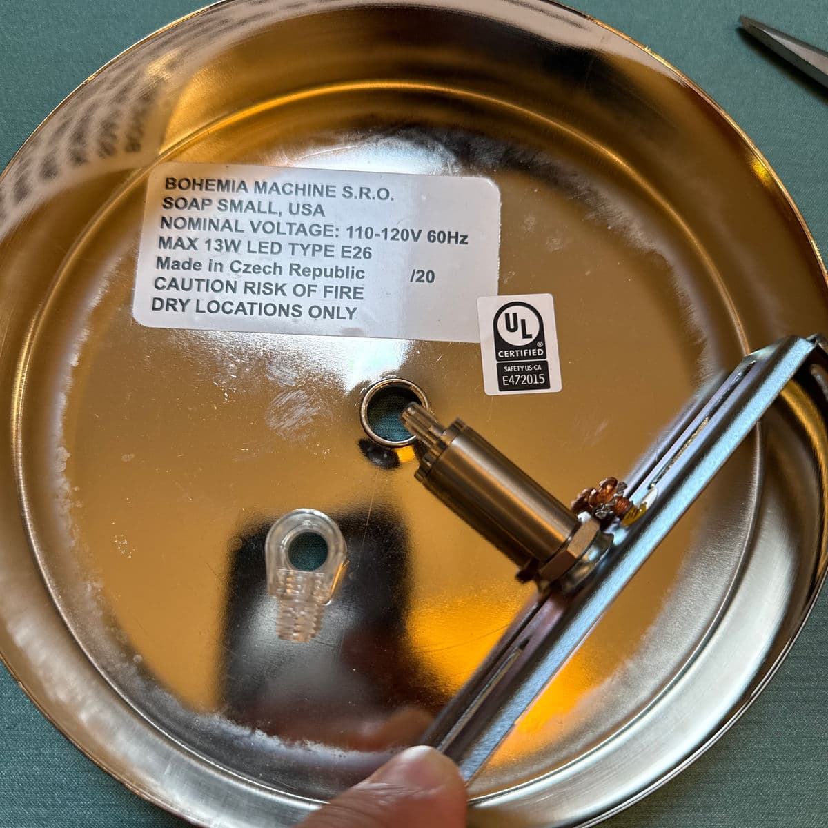 New BohemiaPurple + Stainless Soap Pendant, Small - Thumbnail 5