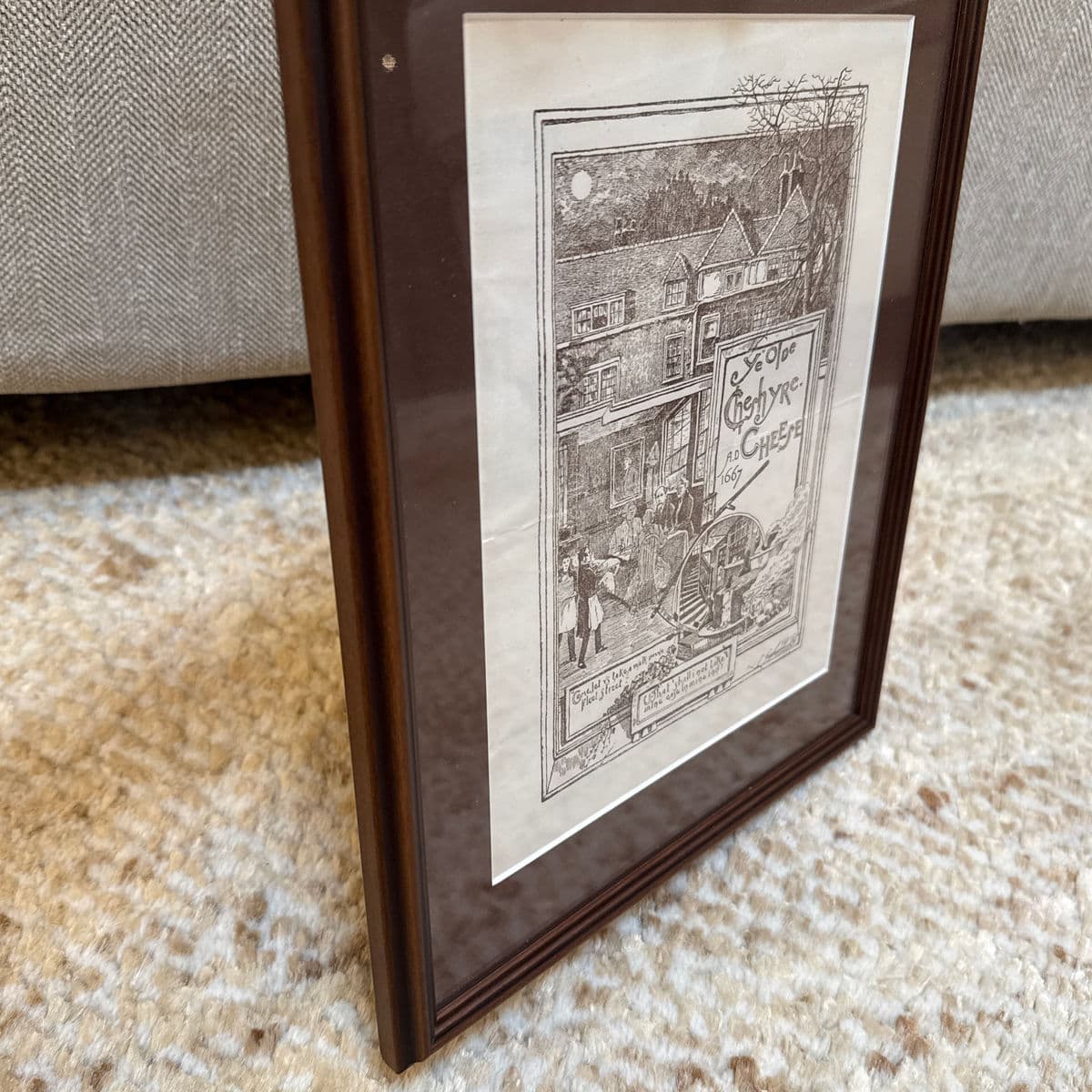 Vintage London Pub Ye Olde Cheshire Cheese Menu, Framed - Thumbnail 11