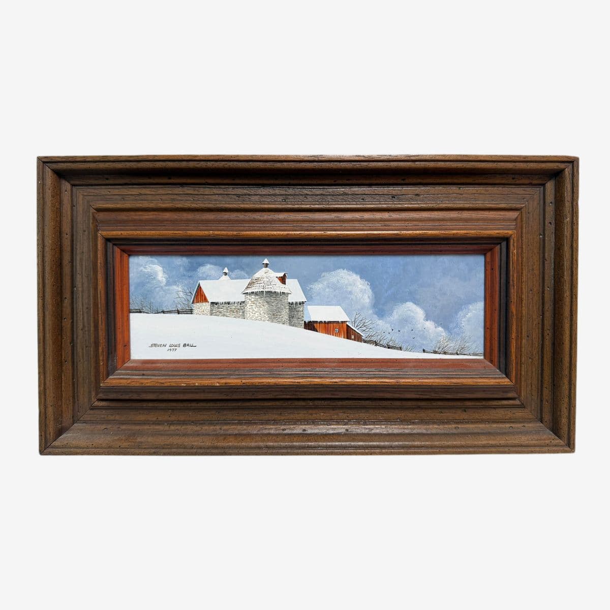 Circa 1977 Steven L. Ball Original Oil Painting, Signed - Image 1