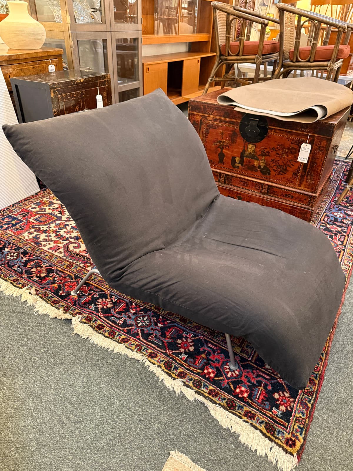 Circa 1990's Pascal Mourgue for Ligne Roset Calin Adjustable Lounge Chair - Thumbnail 12