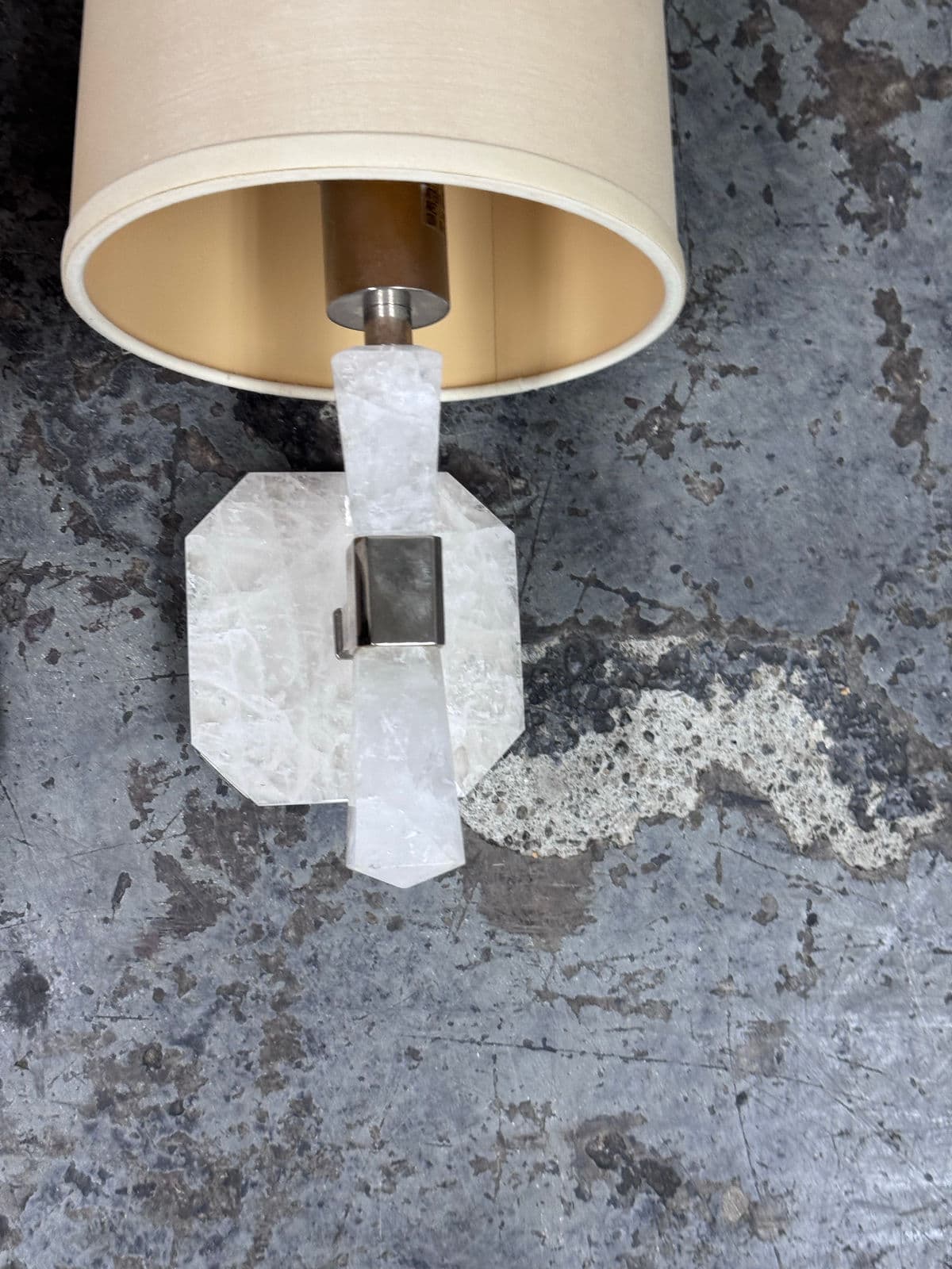 Barbara Barry for Kallista Counterpoint Rock Crystal Wall Sconces, Pair - Thumbnail 4