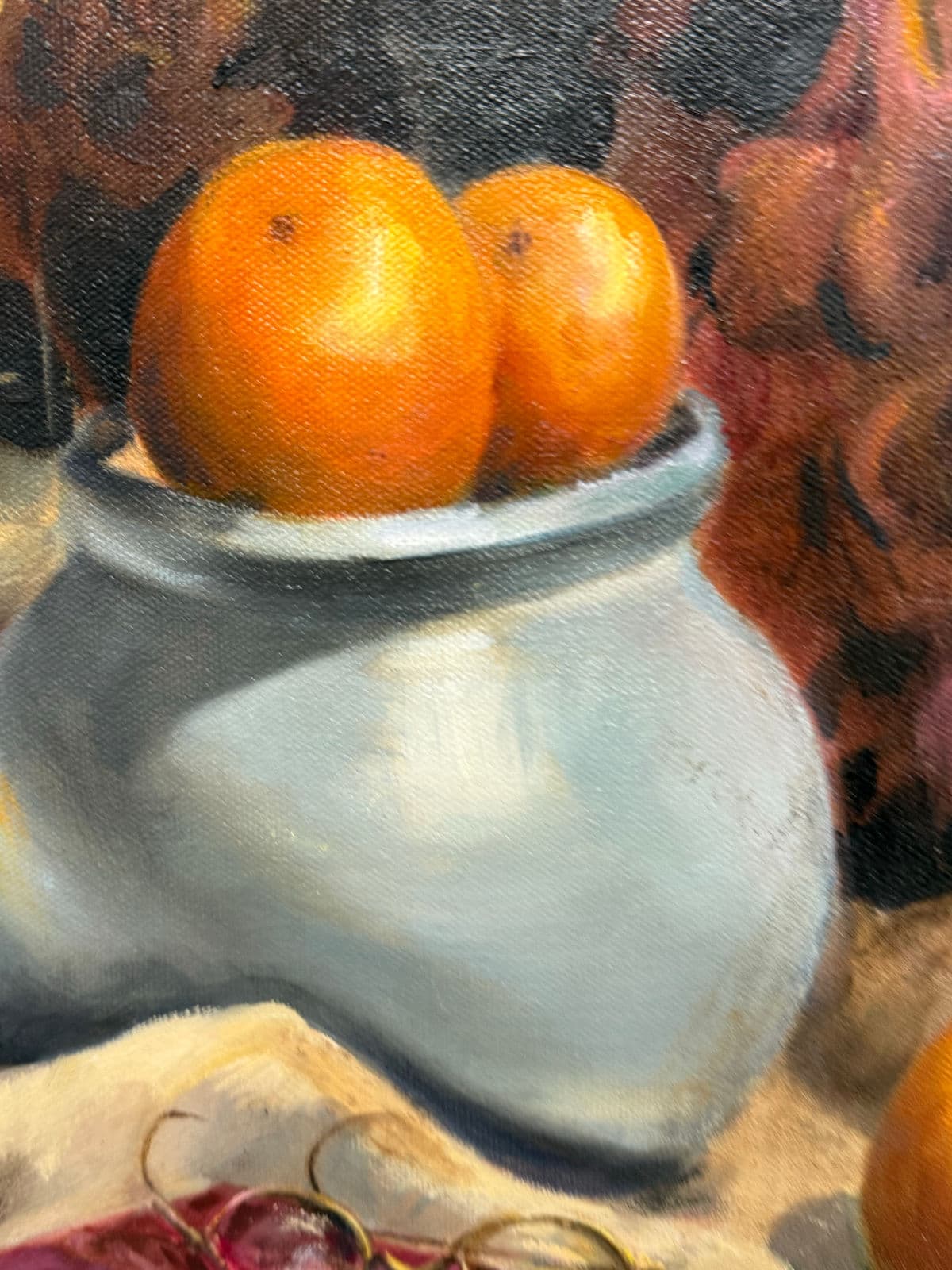 Ann Arnold Custom Framed Oil on Canvas of Still Life - Thumbnail 9