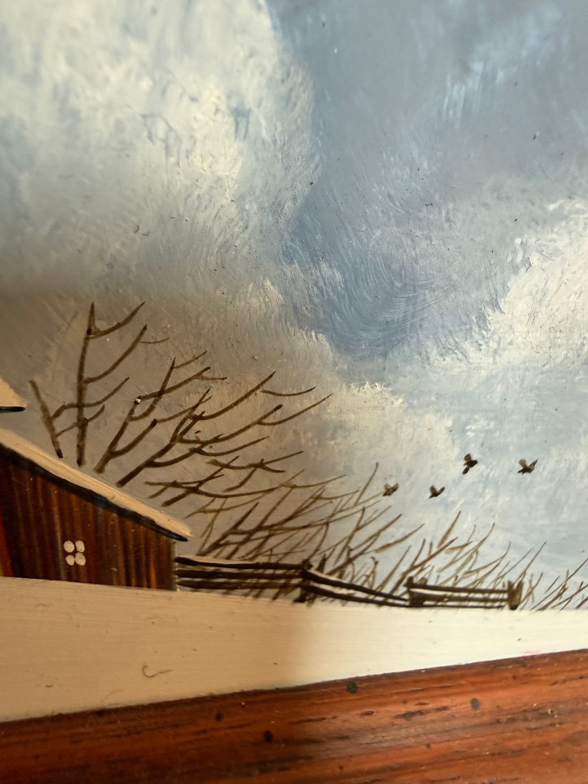 Circa 1977 Steven L. Ball Original Oil Painting, Signed - Thumbnail 7