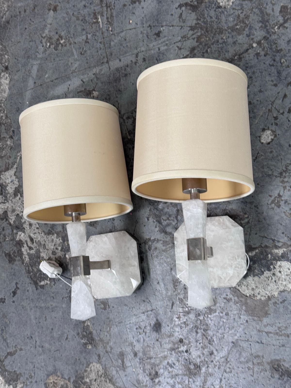 Barbara Barry for Kallista Counterpoint Rock Crystal Wall Sconces, Pair - Thumbnail 10