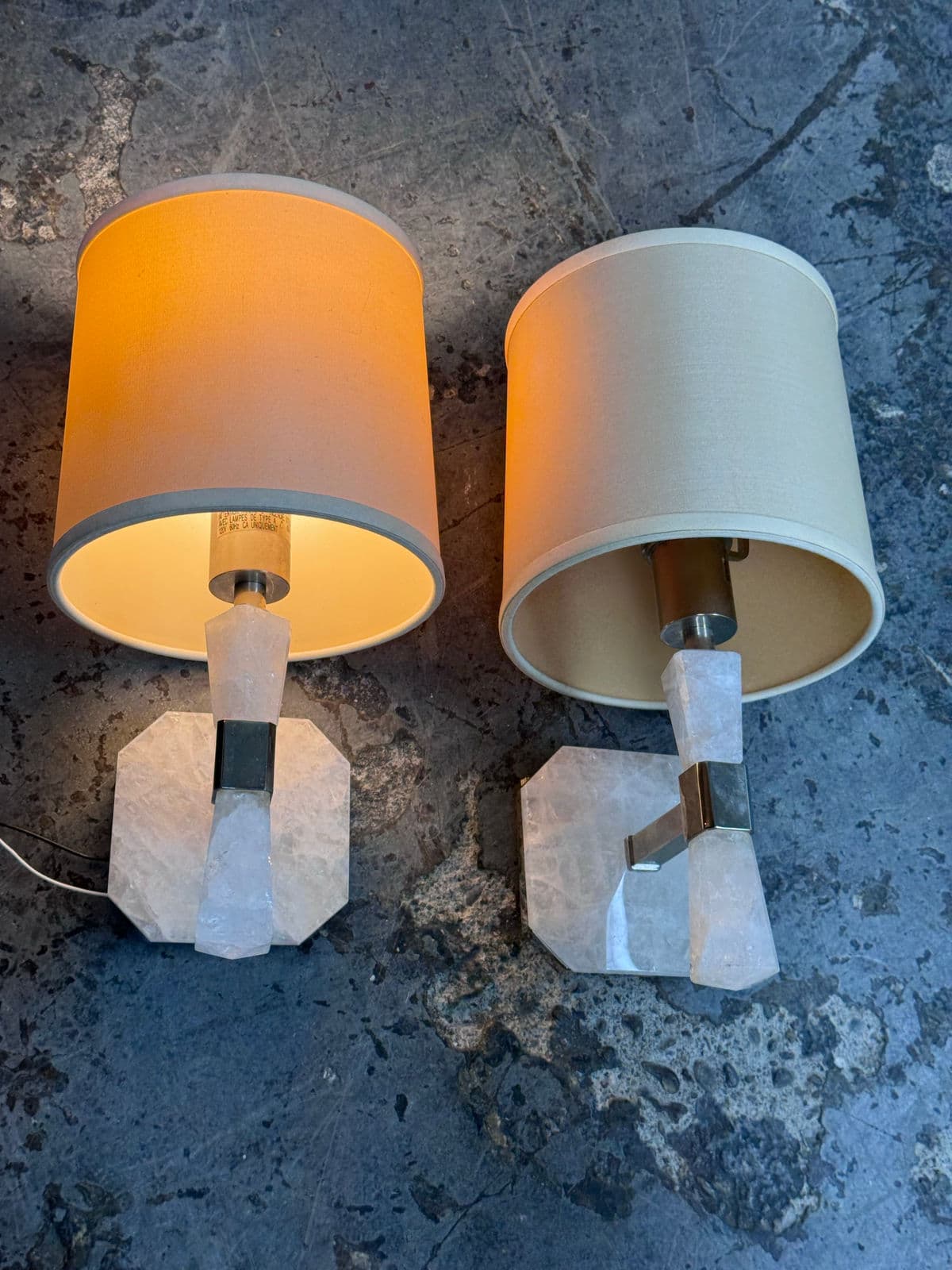 Barbara Barry for Kallista Counterpoint Rock Crystal Wall Sconces, Pair - Thumbnail 9