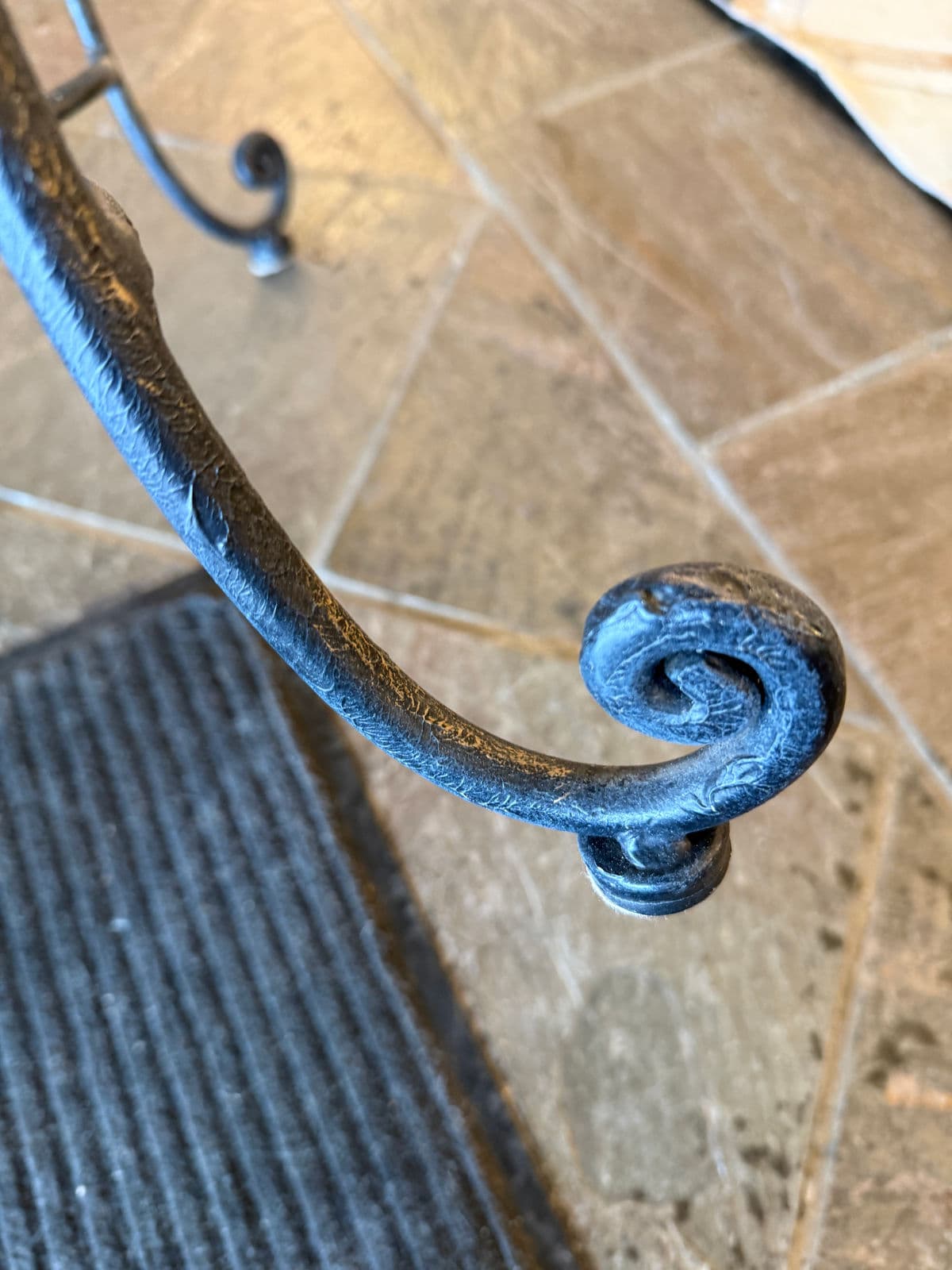 Vintage Spanish Iron + Wood Arm Chairs, Pair - Thumbnail 13