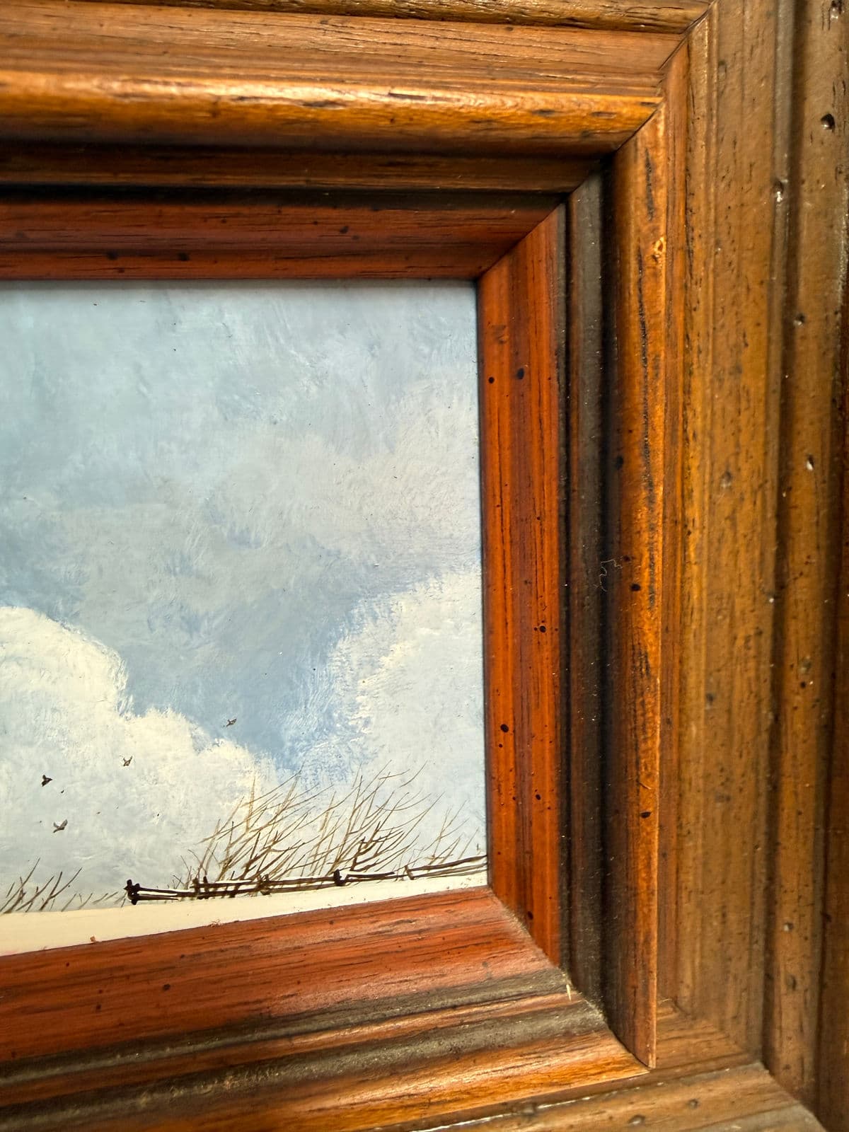 Circa 1977 Steven L. Ball Original Oil Painting, Signed - Thumbnail 8