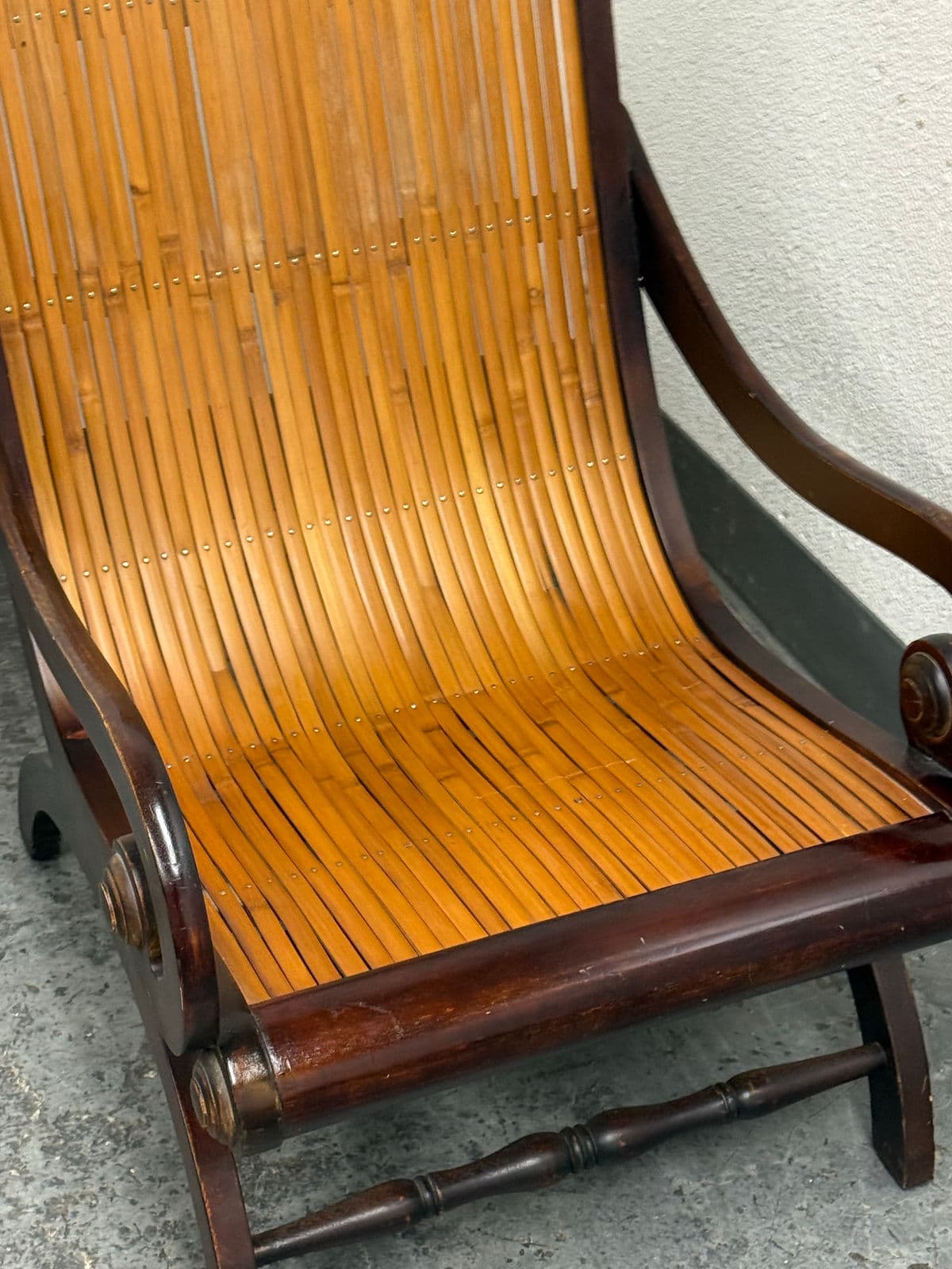Colombian Bamboo + Mahogany Lounge Chair - Thumbnail 10