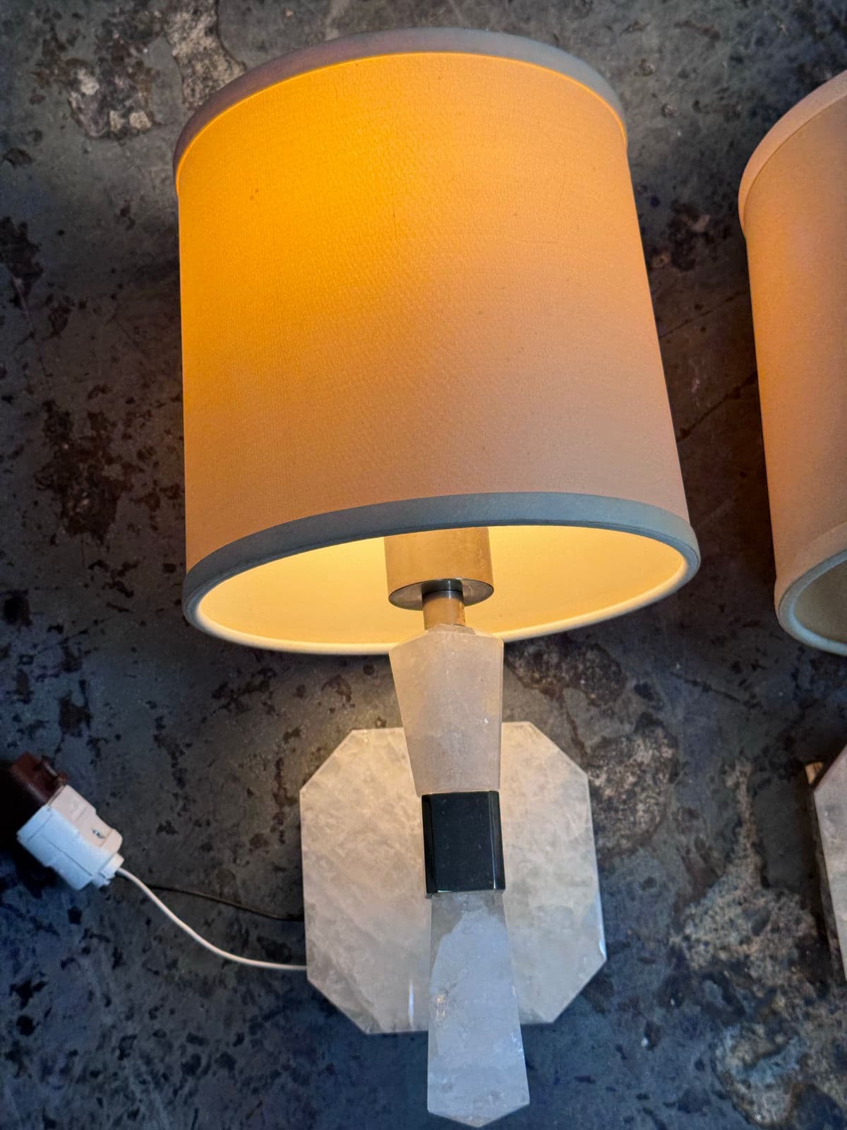 Barbara Barry for Kallista Counterpoint Rock Crystal Wall Sconces, Pair - Thumbnail 5