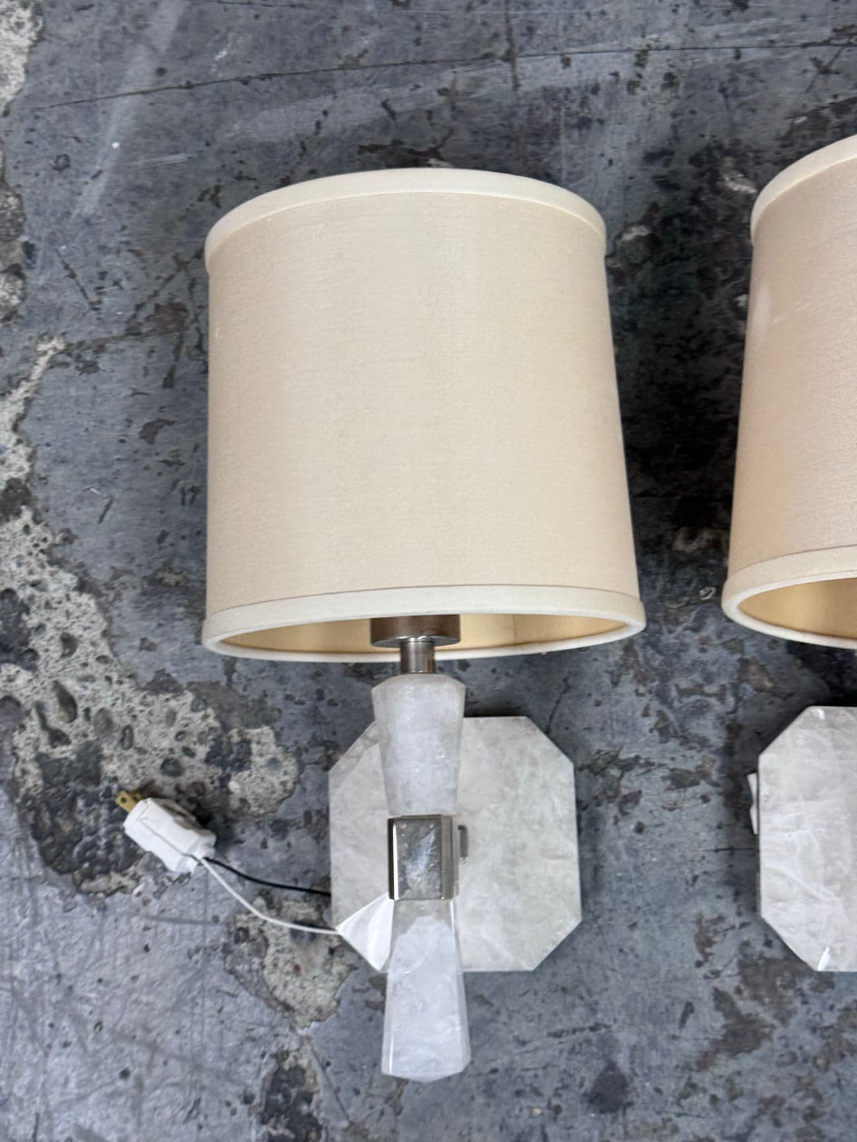 Barbara Barry for Kallista Counterpoint Rock Crystal Wall Sconces, Pair - Thumbnail 11