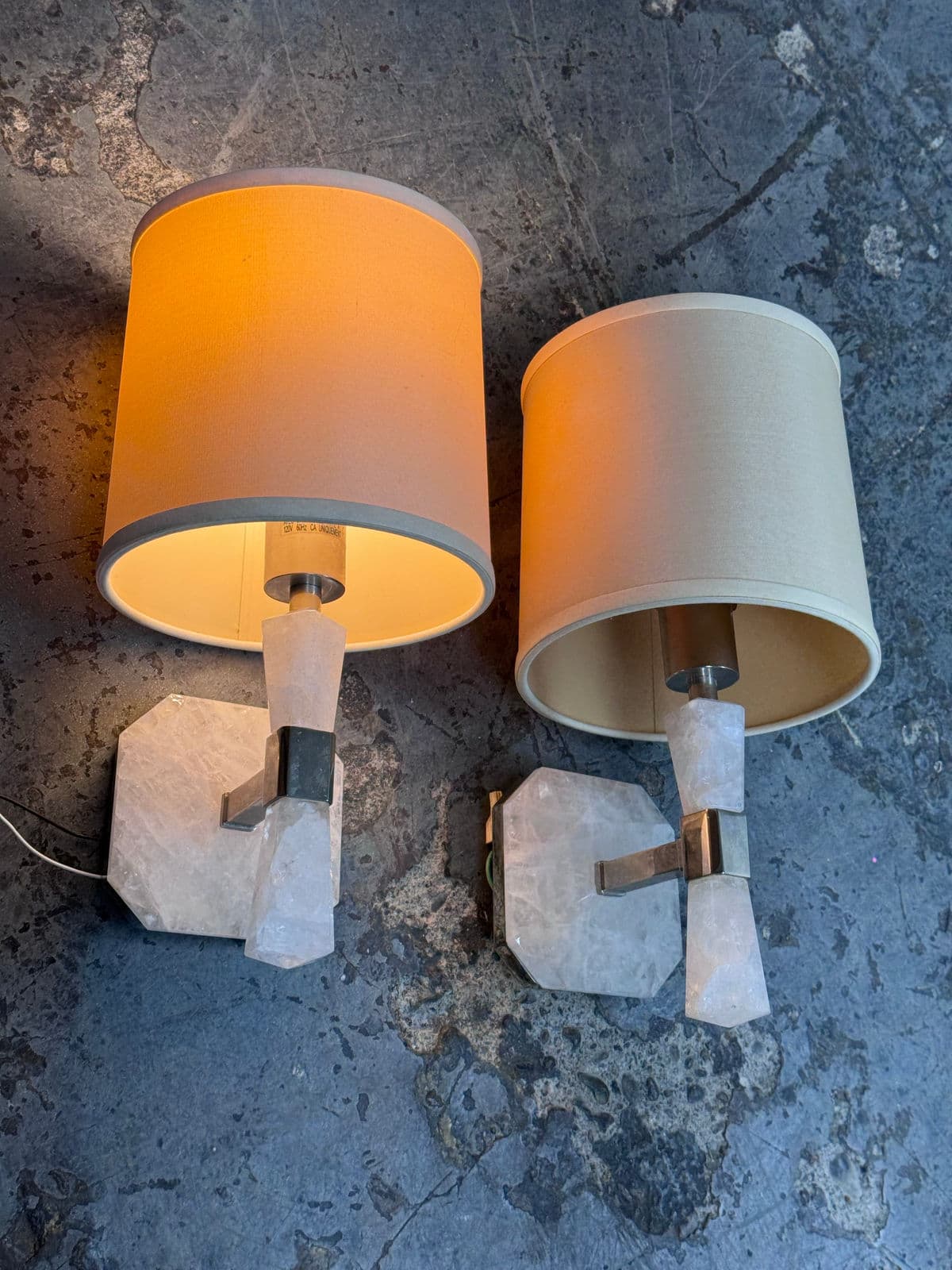 Barbara Barry for Kallista Counterpoint Rock Crystal Wall Sconces, Pair - Thumbnail 3