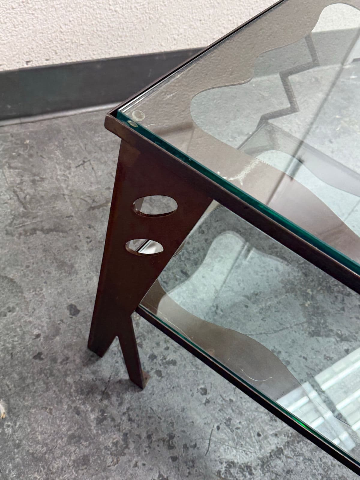 Circa 1997 Gregory Hawthorne Steel Coffee Table, Signed - Thumbnail 8