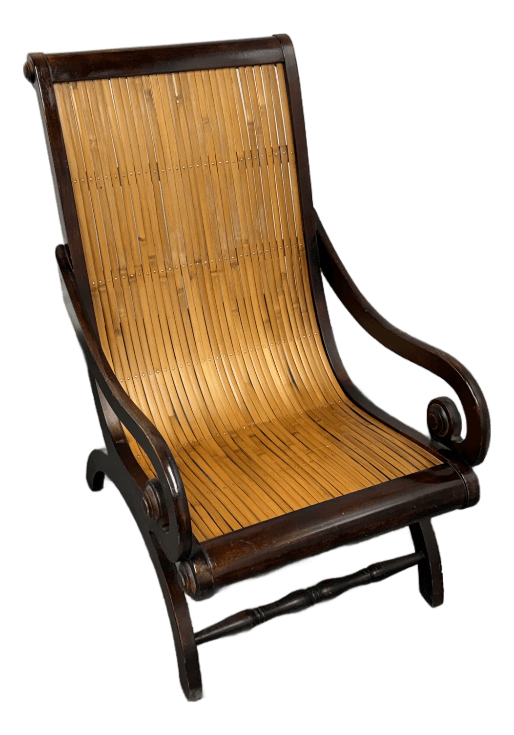 Colombian Bamboo + Mahogany Lounge Chair - Thumbnail 2