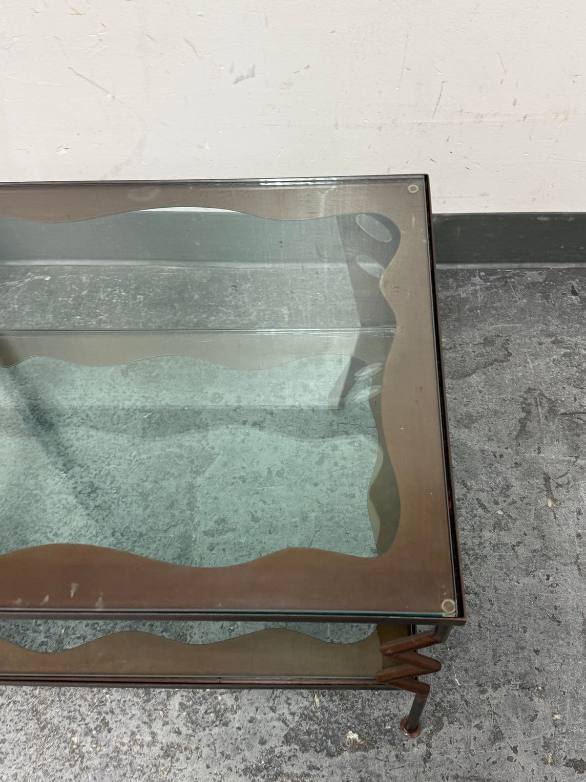 Circa 1997 Gregory Hawthorne Steel Coffee Table, Signed - Thumbnail 6