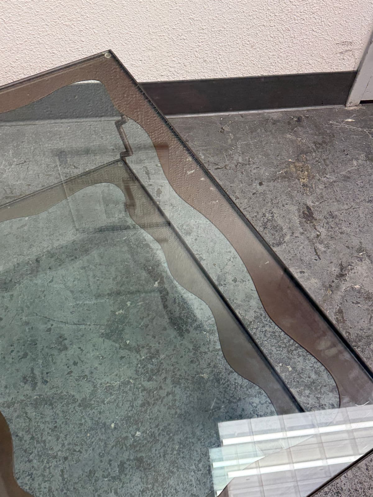 Circa 1997 Gregory Hawthorne Steel Coffee Table, Signed - Thumbnail 9