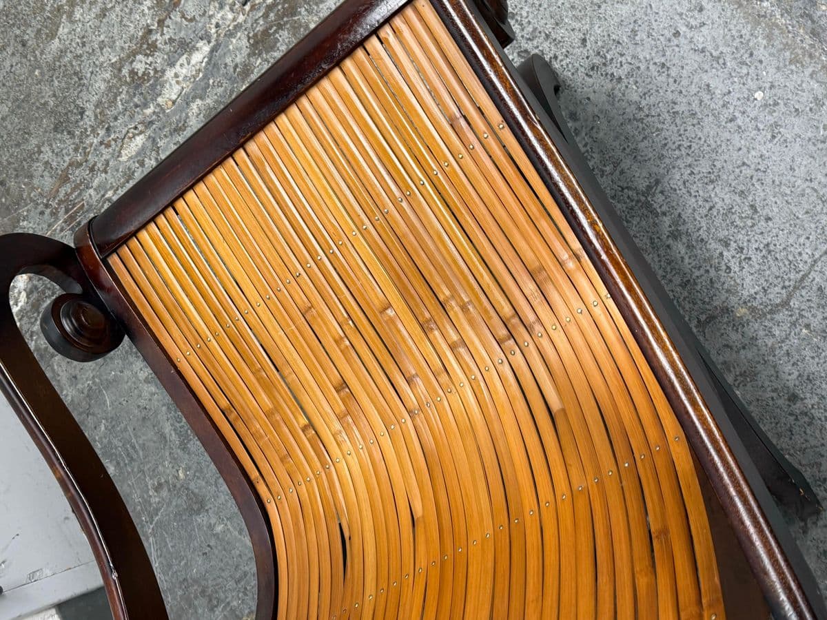 Colombian Bamboo + Mahogany Lounge Chair - Thumbnail 5