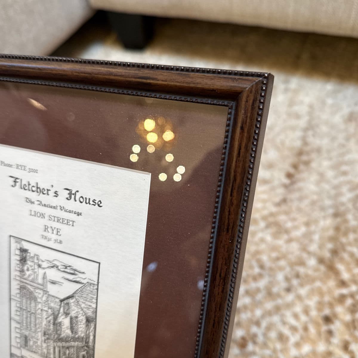 Vintage Fletcher's House Promotional Flyer, Mounted and Framed - Thumbnail 9