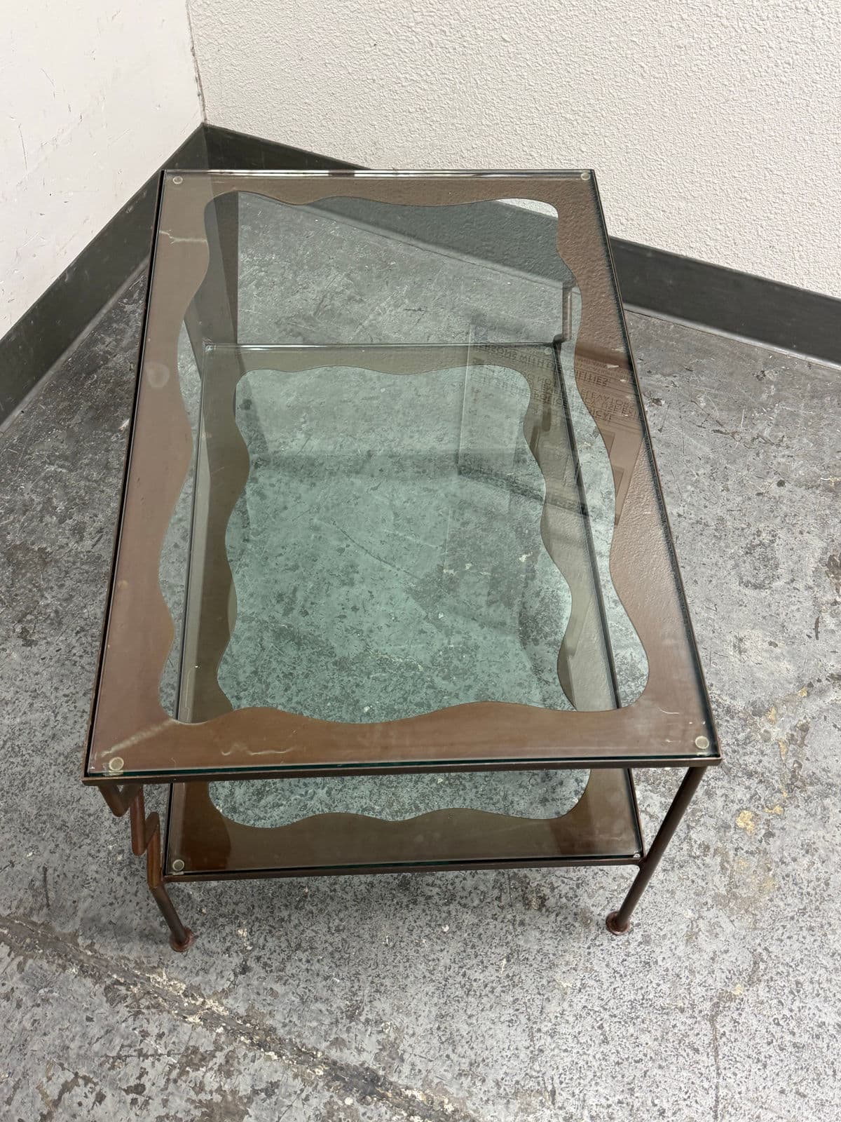 Circa 1997 Gregory Hawthorne Steel Coffee Table, Signed - Thumbnail 7