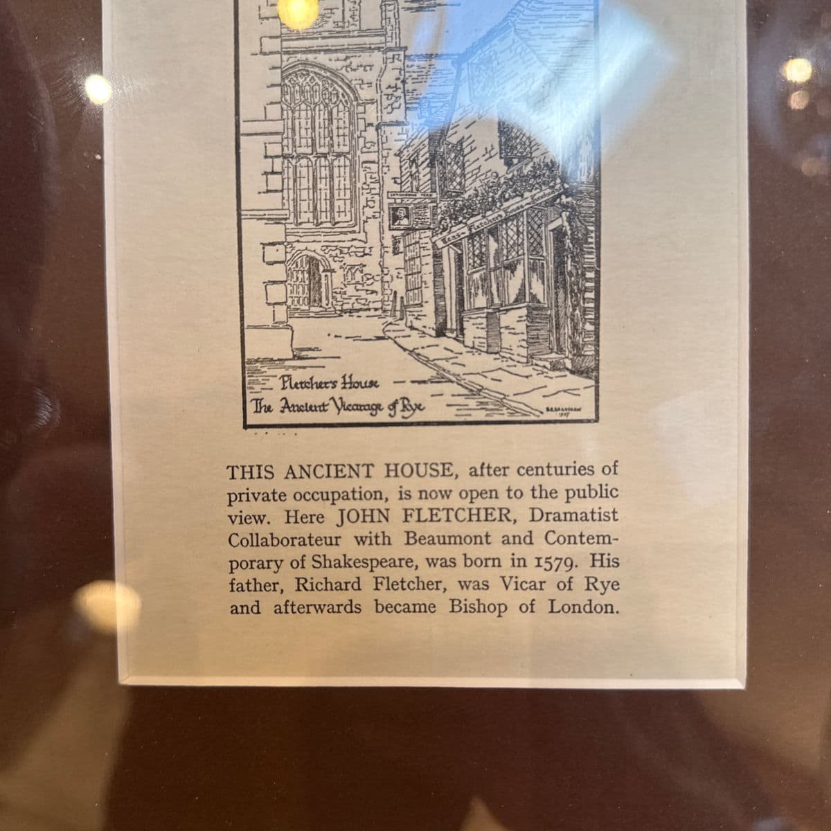 Vintage Fletcher's House Promotional Flyer, Mounted and Framed - Thumbnail 6