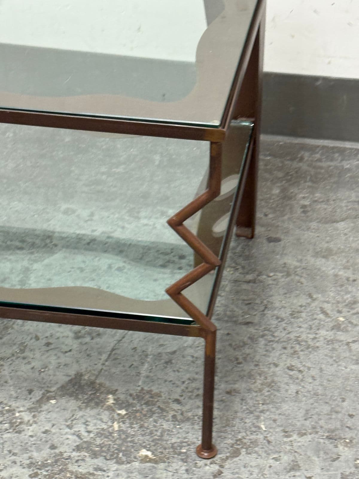 Circa 1997 Gregory Hawthorne Steel Coffee Table, Signed - Thumbnail 11