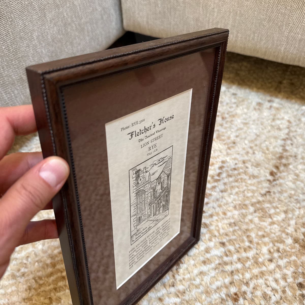 Vintage Fletcher's House Promotional Flyer, Mounted and Framed - Thumbnail 11