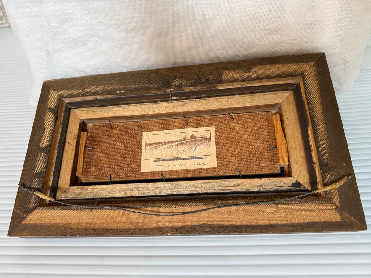 Circa 1977 Steven L. Ball Original Oil Painting, Signed - Thumbnail 13