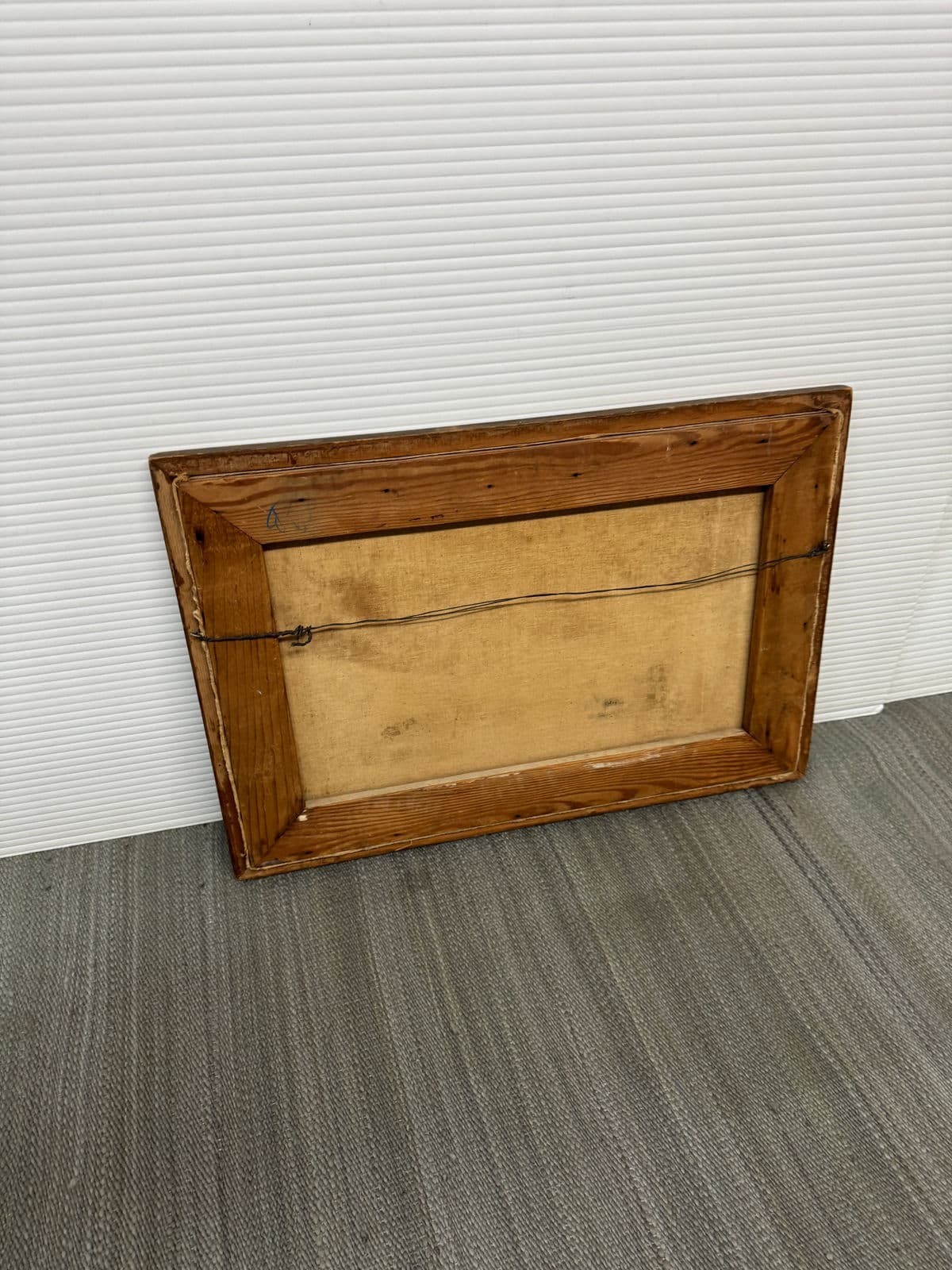 Circa 1958 H. Hansen "Picnic in Meadow" Original Painting, Framed - Thumbnail 7