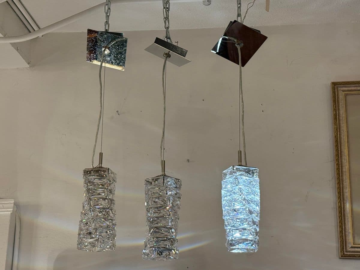 Swarovski Glissando Crystal Mini Pendants, Set of Three - Thumbnail 3