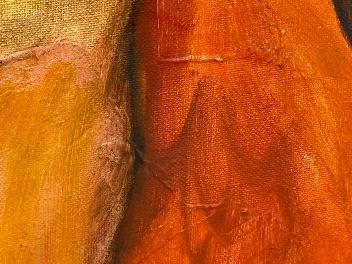 Expressionist Abstract Male + Female Entwined Painting, Framed - Thumbnail 10