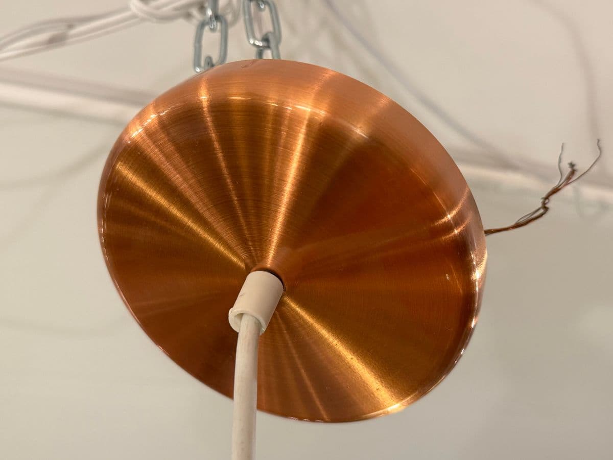 Copper Pendant With Copper Canopy - Thumbnail 11