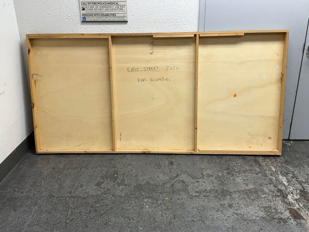 Circa 2020 Karl Klingbiel Original Painting "East Street" - Thumbnail 7