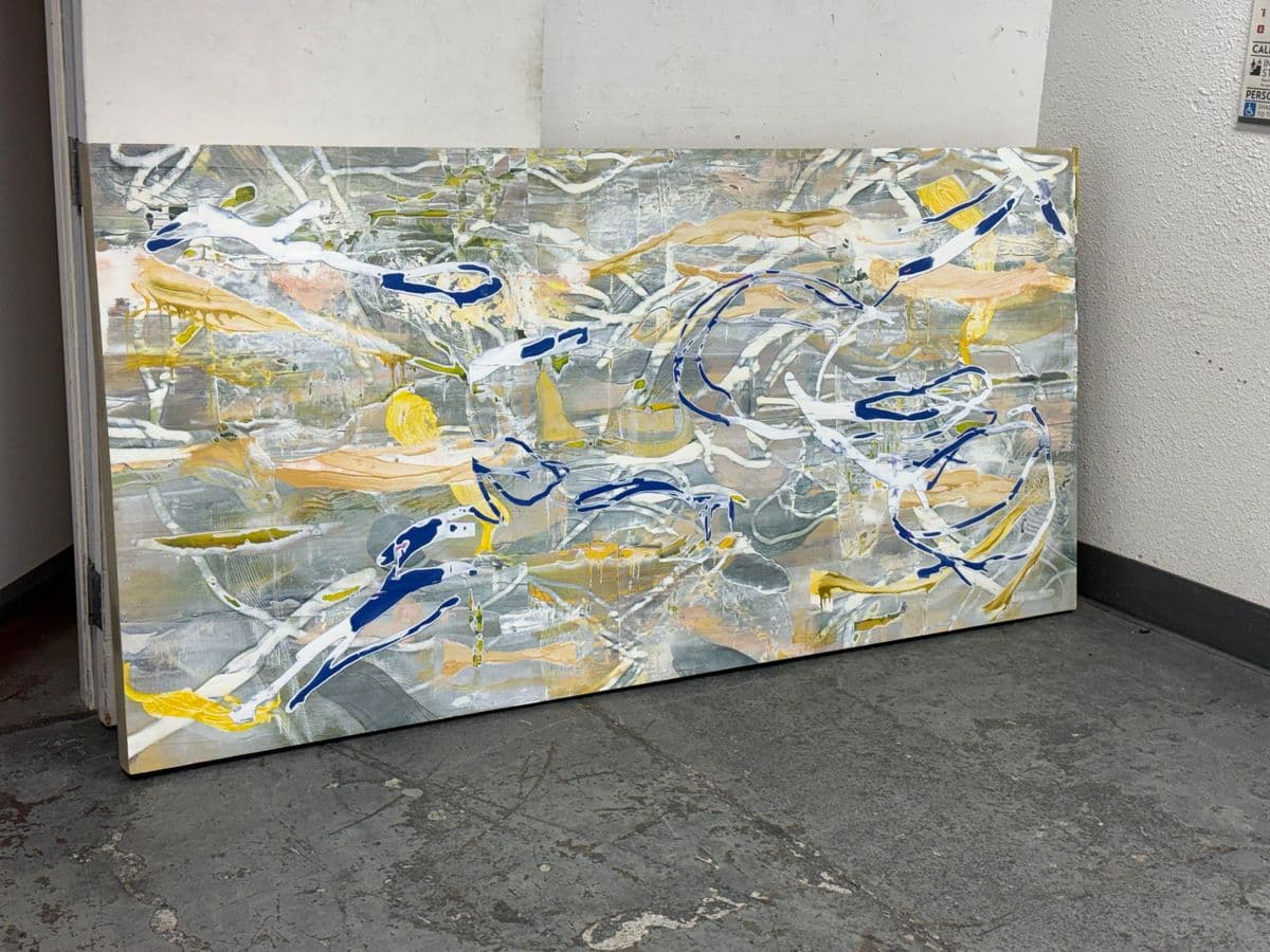 Circa 2020 Karl Klingbiel Original Painting "East Street" - Thumbnail 3