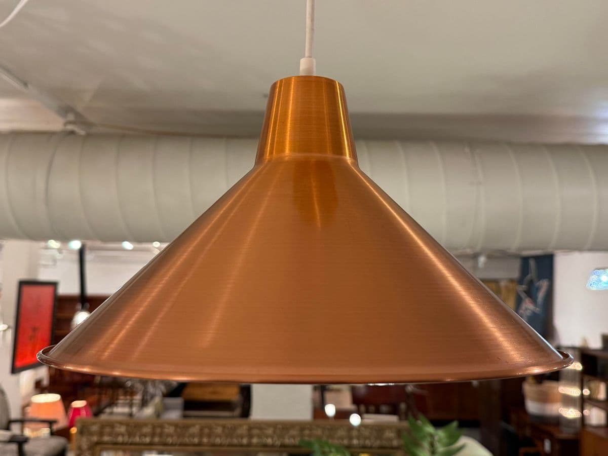 Copper Pendant With Copper Canopy - Thumbnail 6