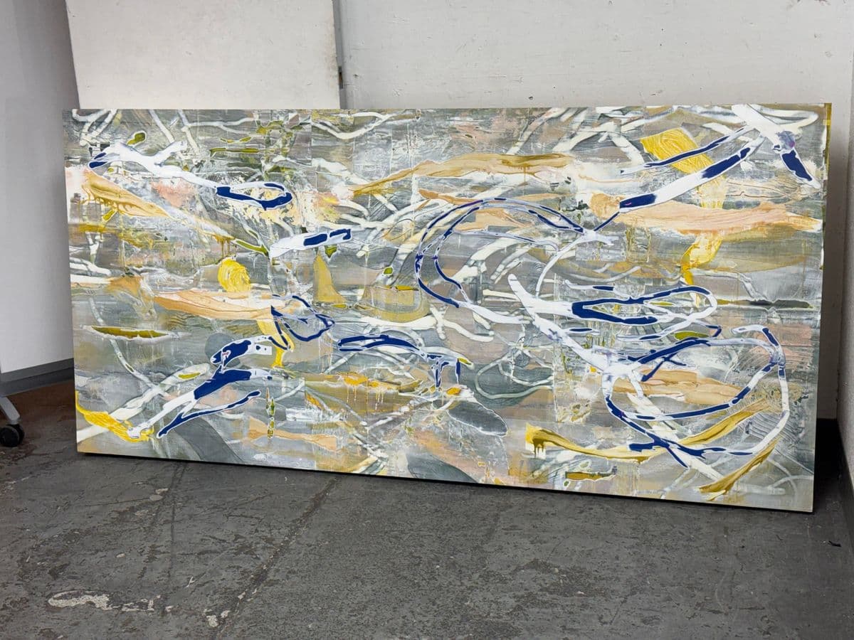 Circa 2020 Karl Klingbiel Original Painting "East Street" - Thumbnail 4