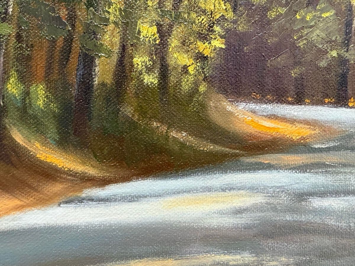 Mid 20th Century Rita Yost Original Landscape Painting, Signed - Thumbnail 11